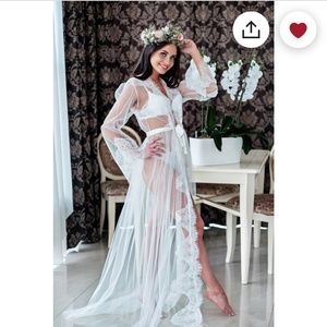 NWT Custom Bridal Boudoir Maternity Shoot Robe
